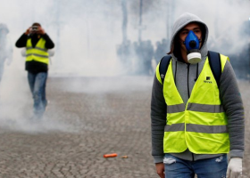 Protesty žlutých vest v Belgii provázelo násilí