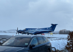 Policie na letišti v Příbrami