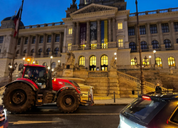 Protest zemědělců v Praze