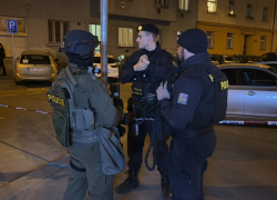 Policejní zásah ve Strašnicích