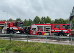 Vážná nehoda kamionu na Pražském okruhu